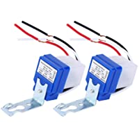 2 Interruptores de Control de La Luz Sensor de Foto Automático Exterior Control de La Luz Sensor con Fotocélula…